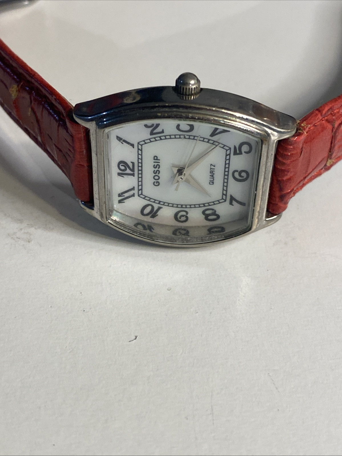 Gossip GSP234B Battery 327 with Red wrist band New Battery Leather Band
