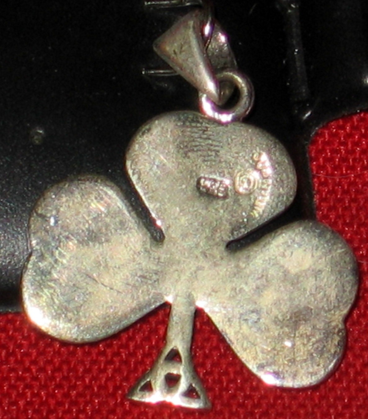 Sterling Silver 3 Leaf Clover Shamrock Pendant
