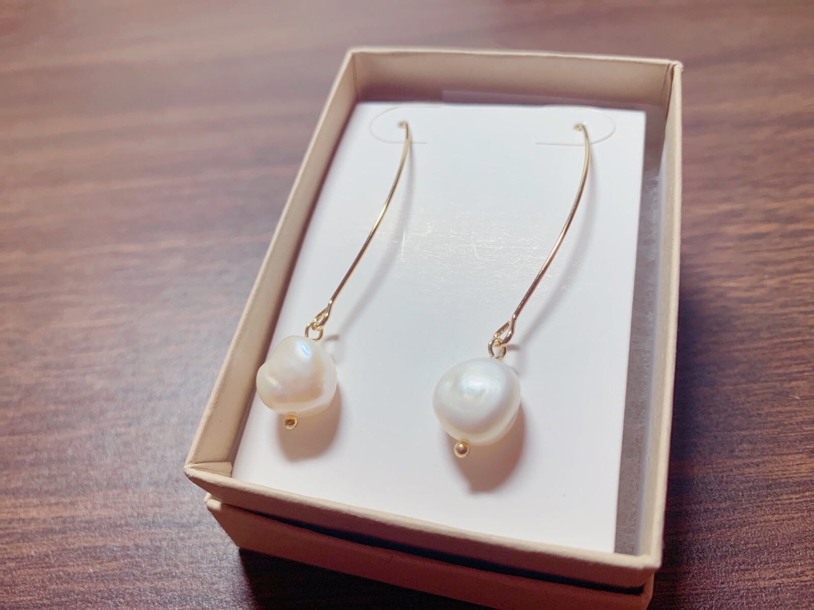 Handmade Multi Choose Korean Style Earrings With Glass Or Pearl (14KT Gold Hook)