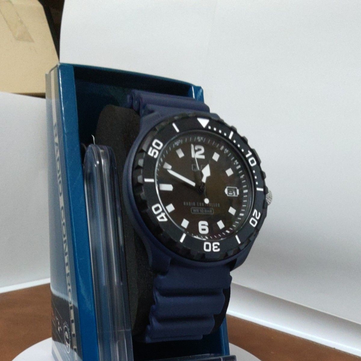 Brand New Citizen D02A 002VK Solar Radio Controlled Watch Q Q ( ) Black Dial Nav
