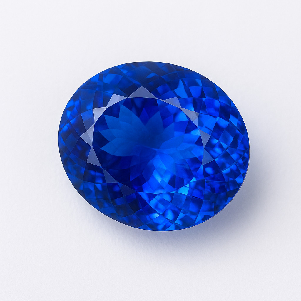 20.85 Ct Natural Blue Sapphire Certified Oval Cut Flawless Loose Gemstone