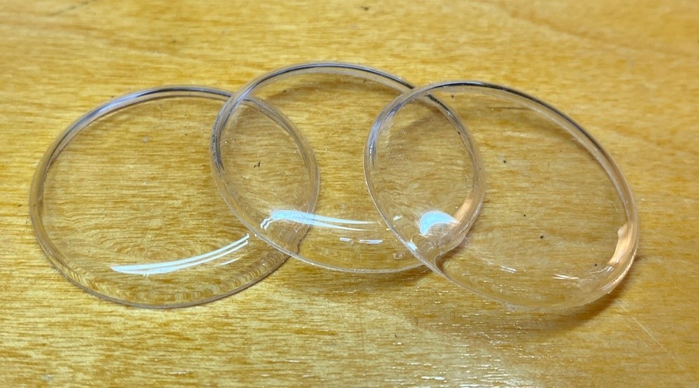3pcs Diameter 35.2 mm USSR Watch Replacement round plastic glass for Vostok