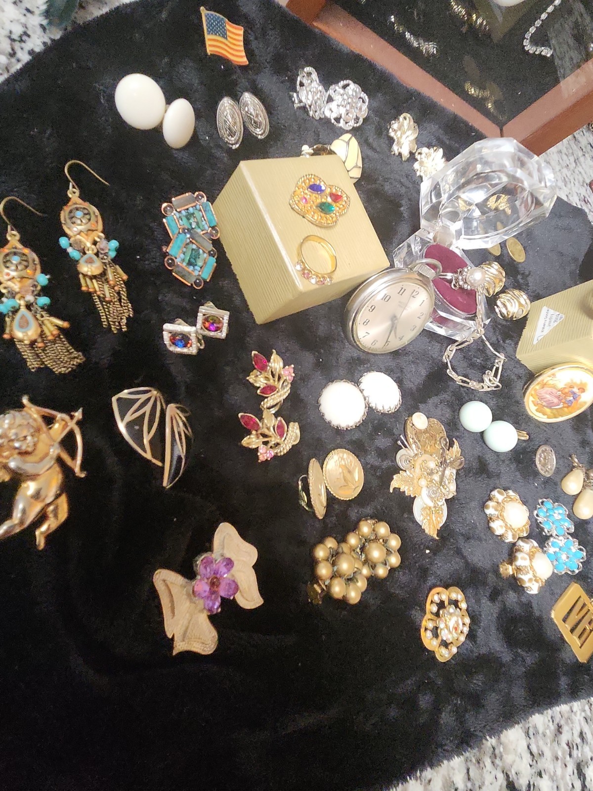 Vtg & Art Deco Mixed #4 Jewelry Lot ( 34 )