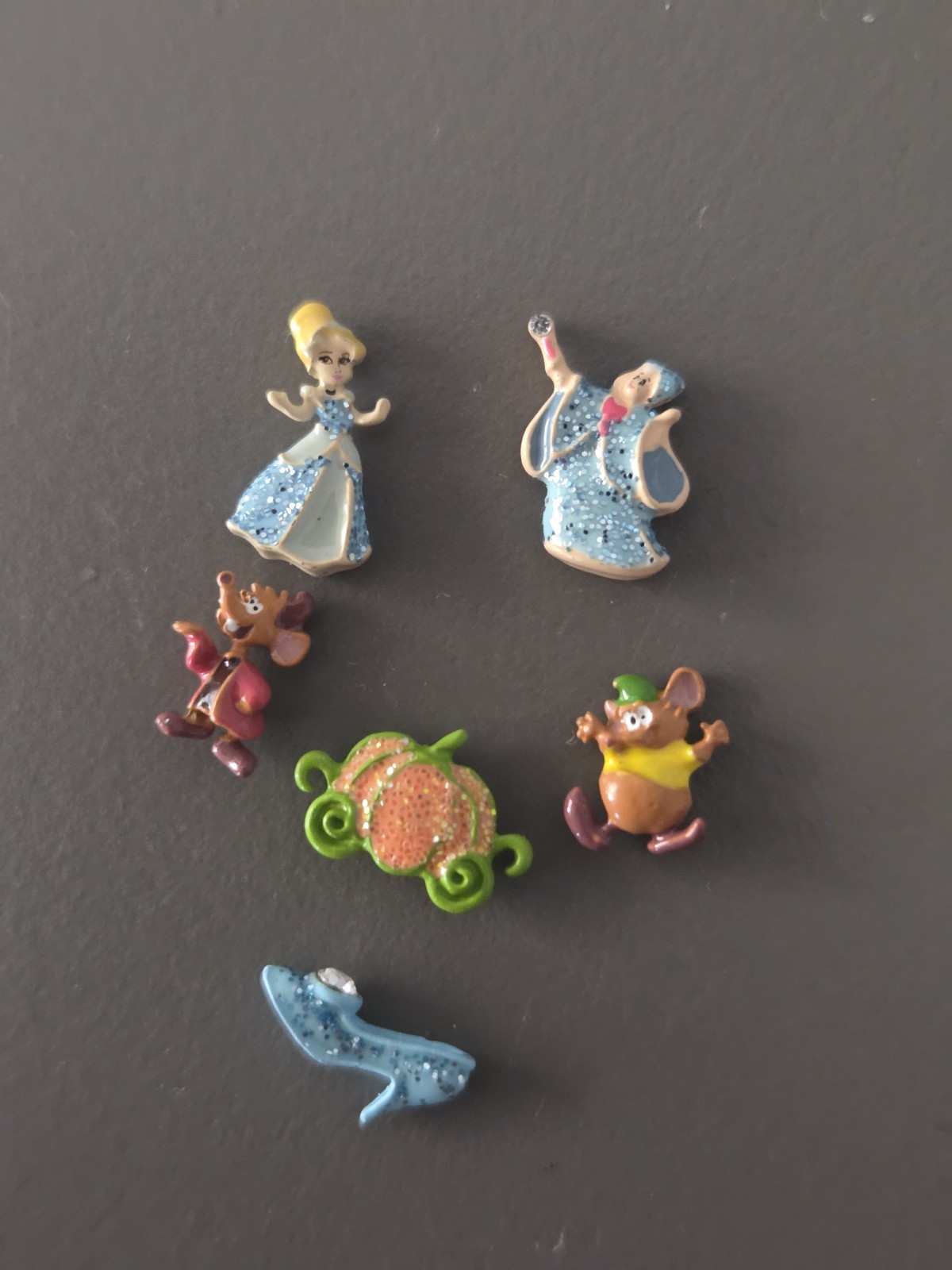 Origami Owl DISNEY Cinderella Set Of 6 Charms, All NEW AS PICTURED
