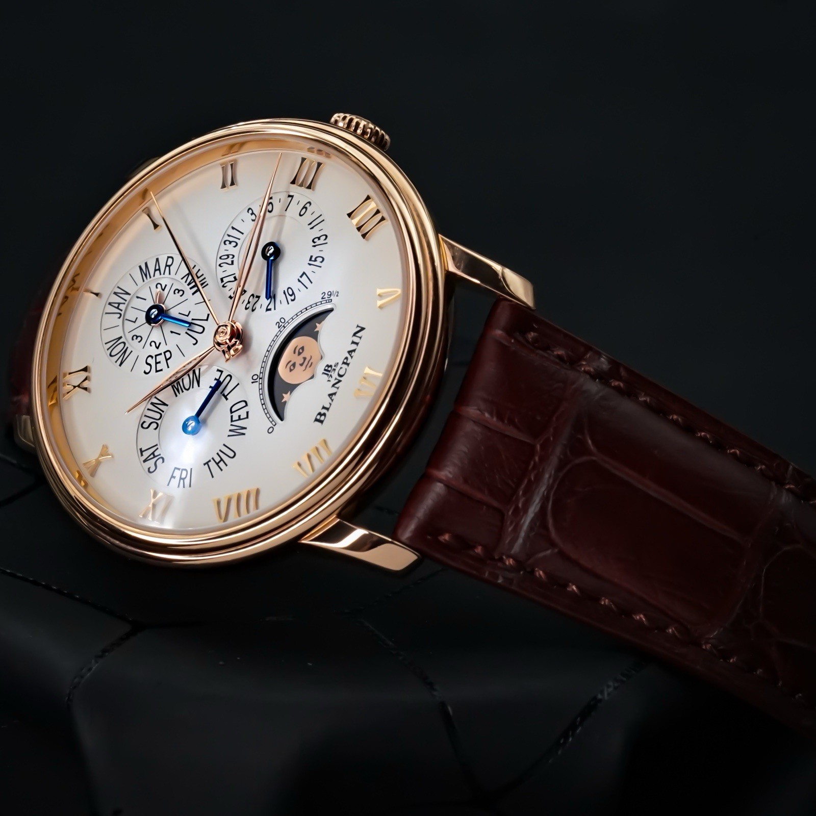 Blancpain Villeret Quantieme Perpetual 40 Mm 18k Rose Gold Full Set 2021 RARE