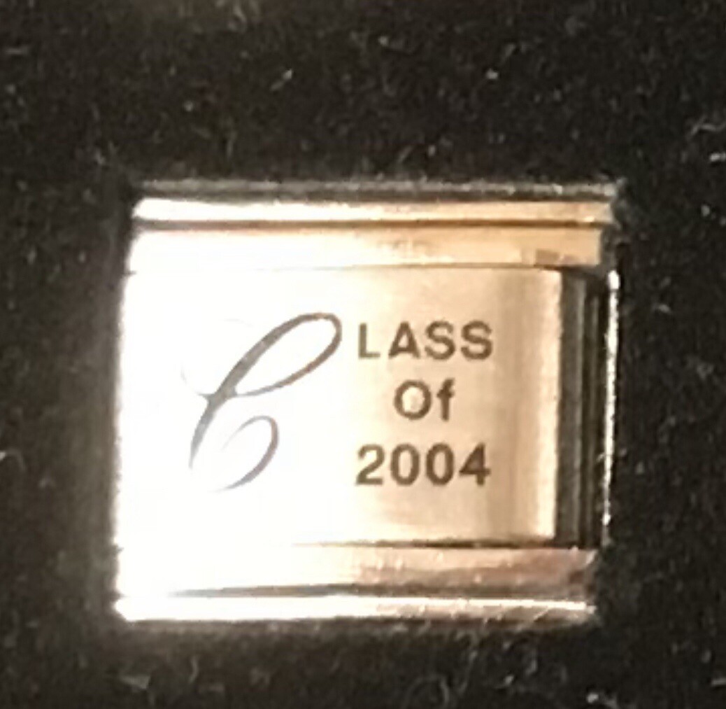 Class of 2004 Laser Italian Charm Link 9MM K47