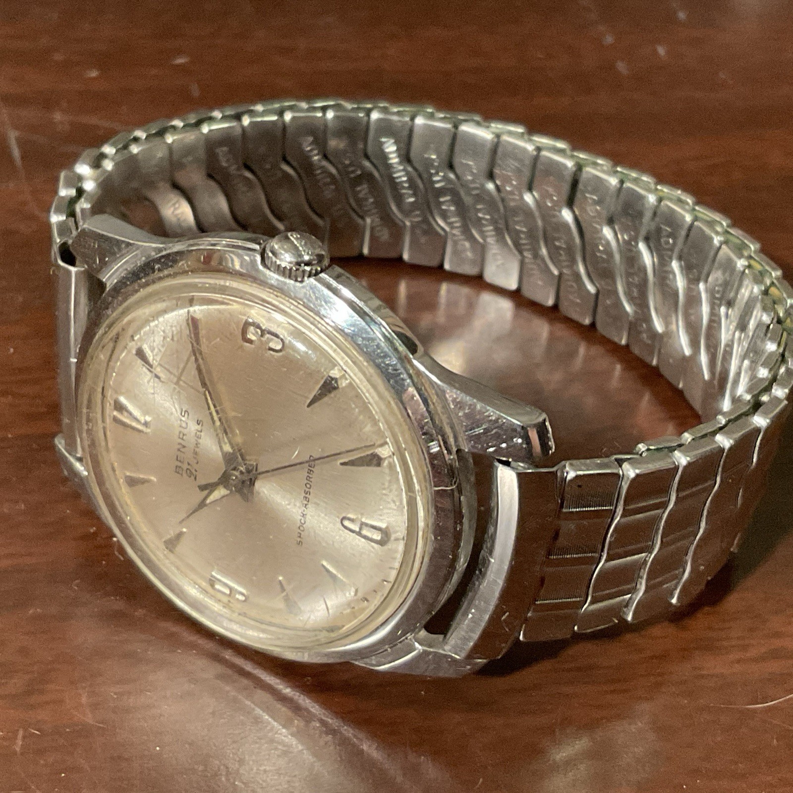 Vintage Benrus 21 Jewel Series 3001 Shock Absorbing Water Proof Men’s Watch Work