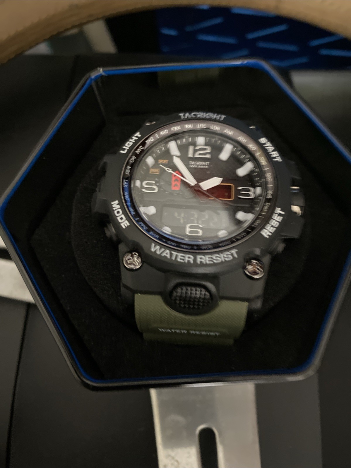 TacRight Military Watch OD Green – TacRight, New In Gift Tin😀