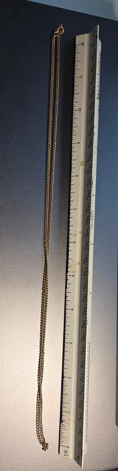 12k GOLD PLATED SILVER MONET CHAIN