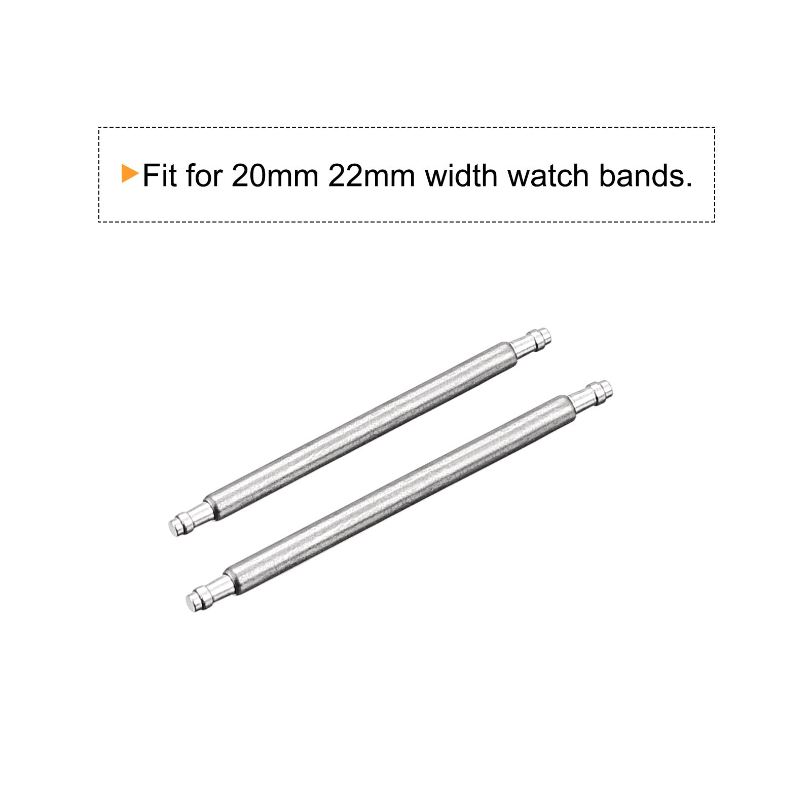 20mm 22mm Watch Band Pin 1.3mm Dia Single Flanged End Spring Bar Pins 200pcs