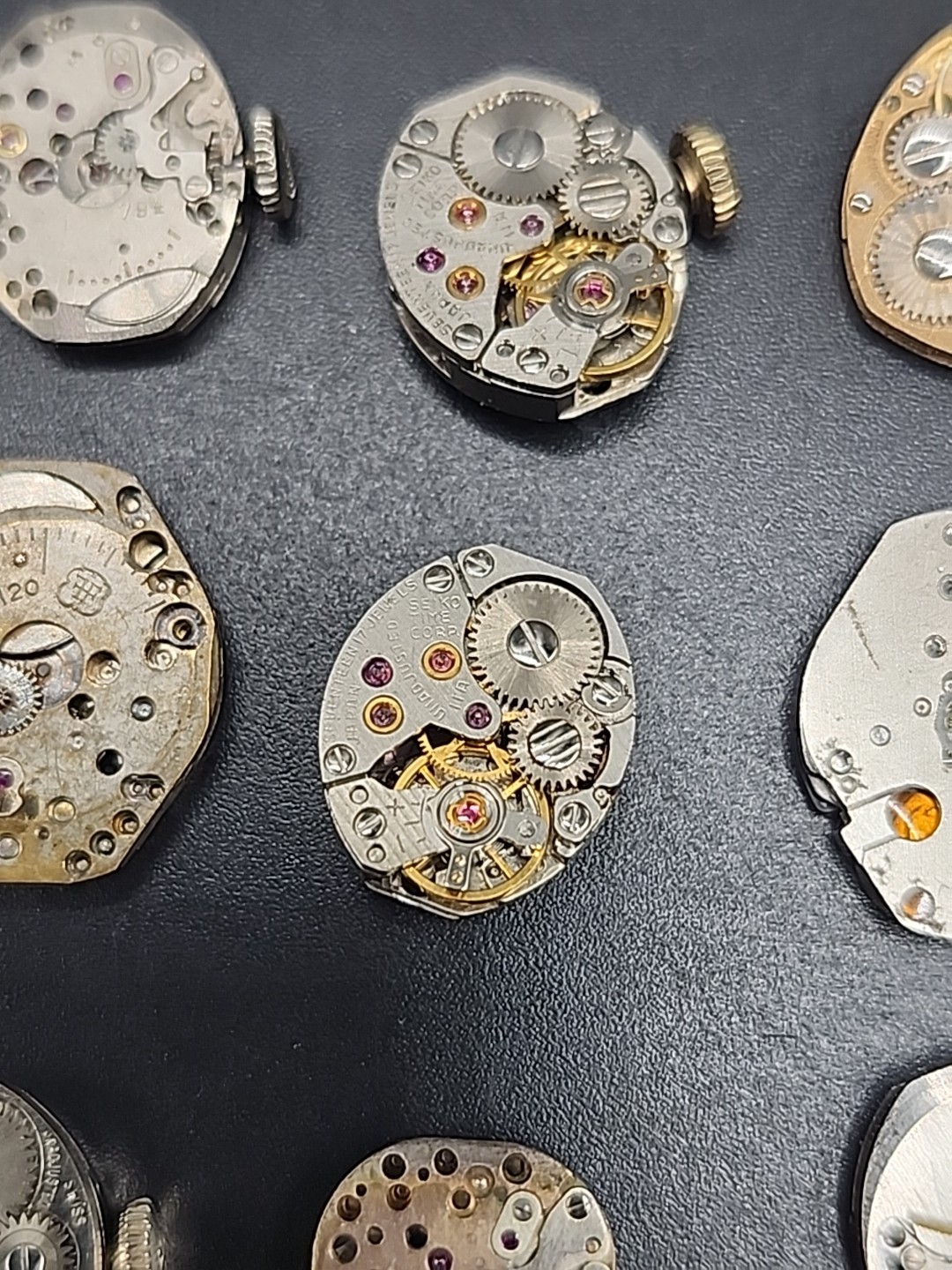 (38) Watch Movement Parts Womens Watches Used Unkown Used Silver Gold Tone