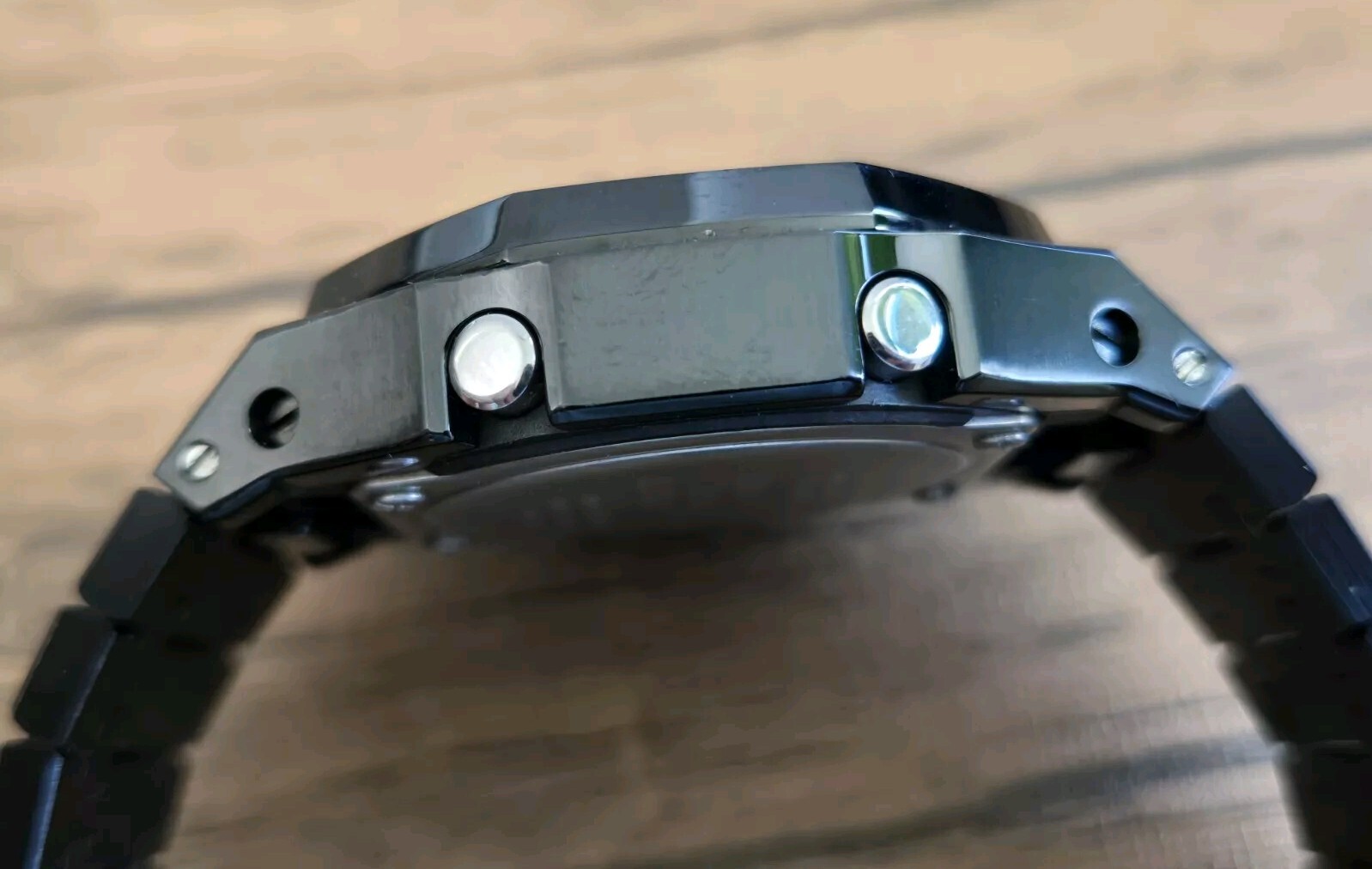 Casio G-Shock GA-2100SKE MOD Metal Case Bracelet Black Analog Digital 45.4 mm