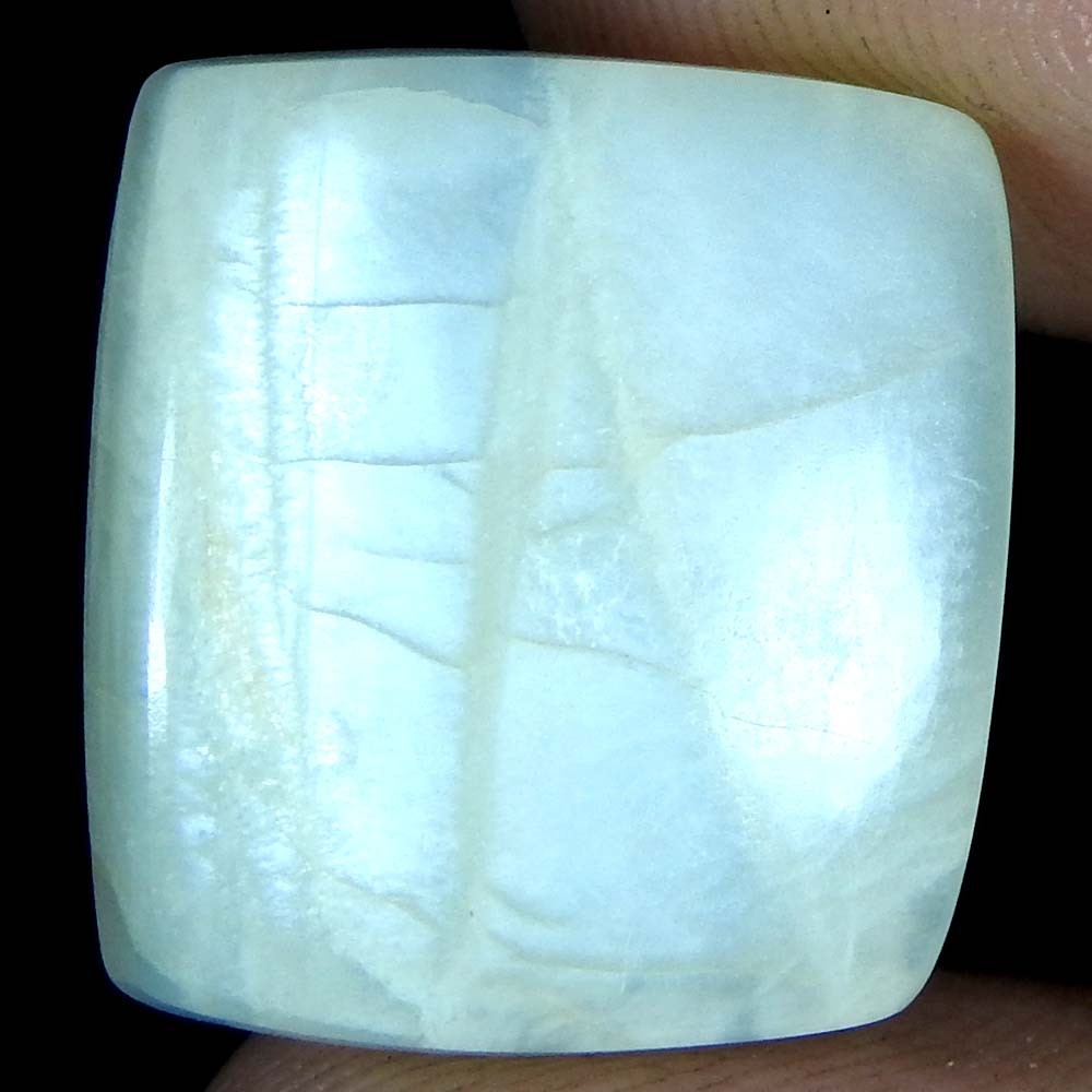 16.30Cts100%Natural Quality Silky Monnstone Cushion Cabochon Loose Gemstone