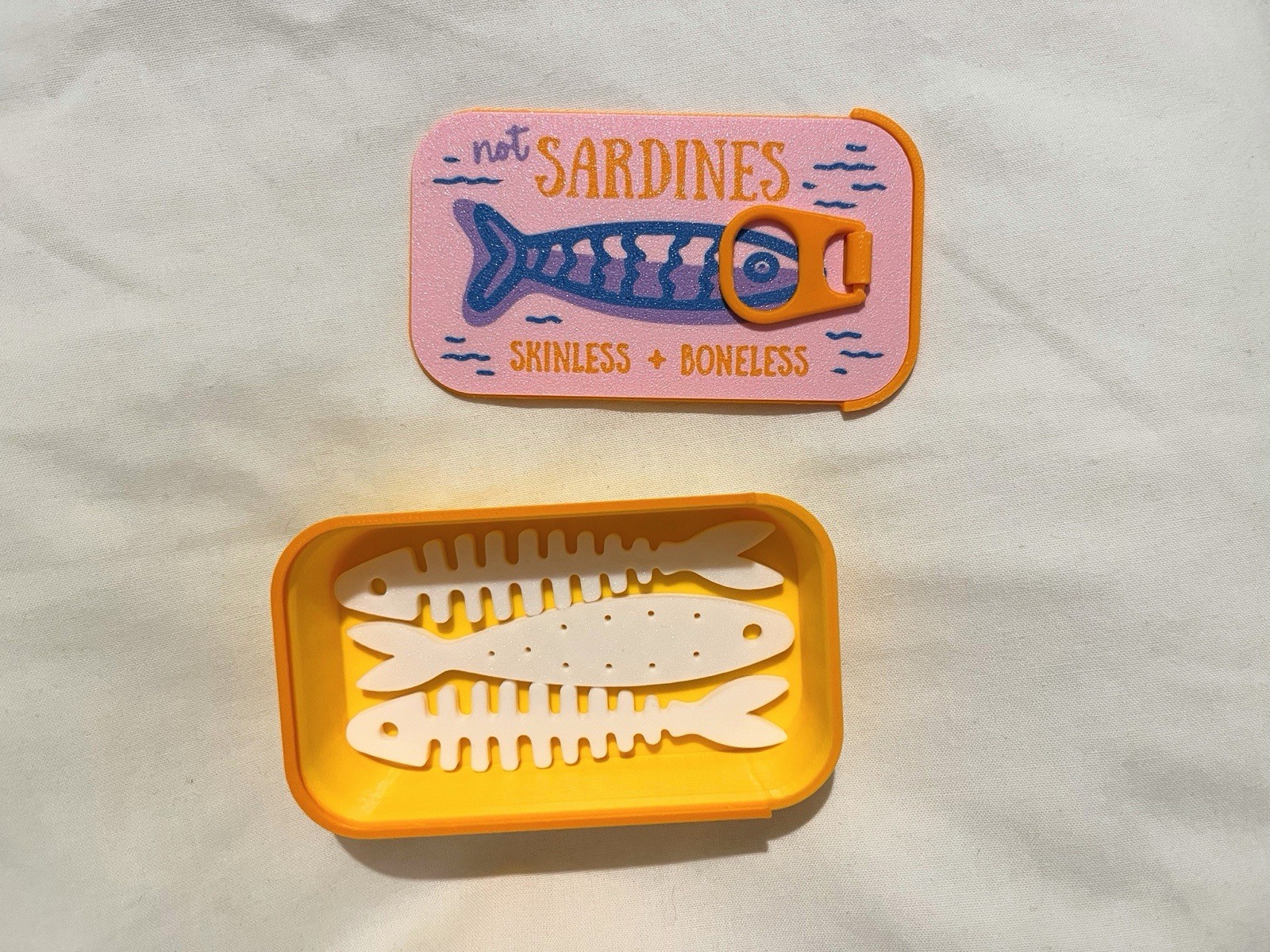 Sardines Jewellery Box Travel Case for Women Jewelry Organizer Portable Storage