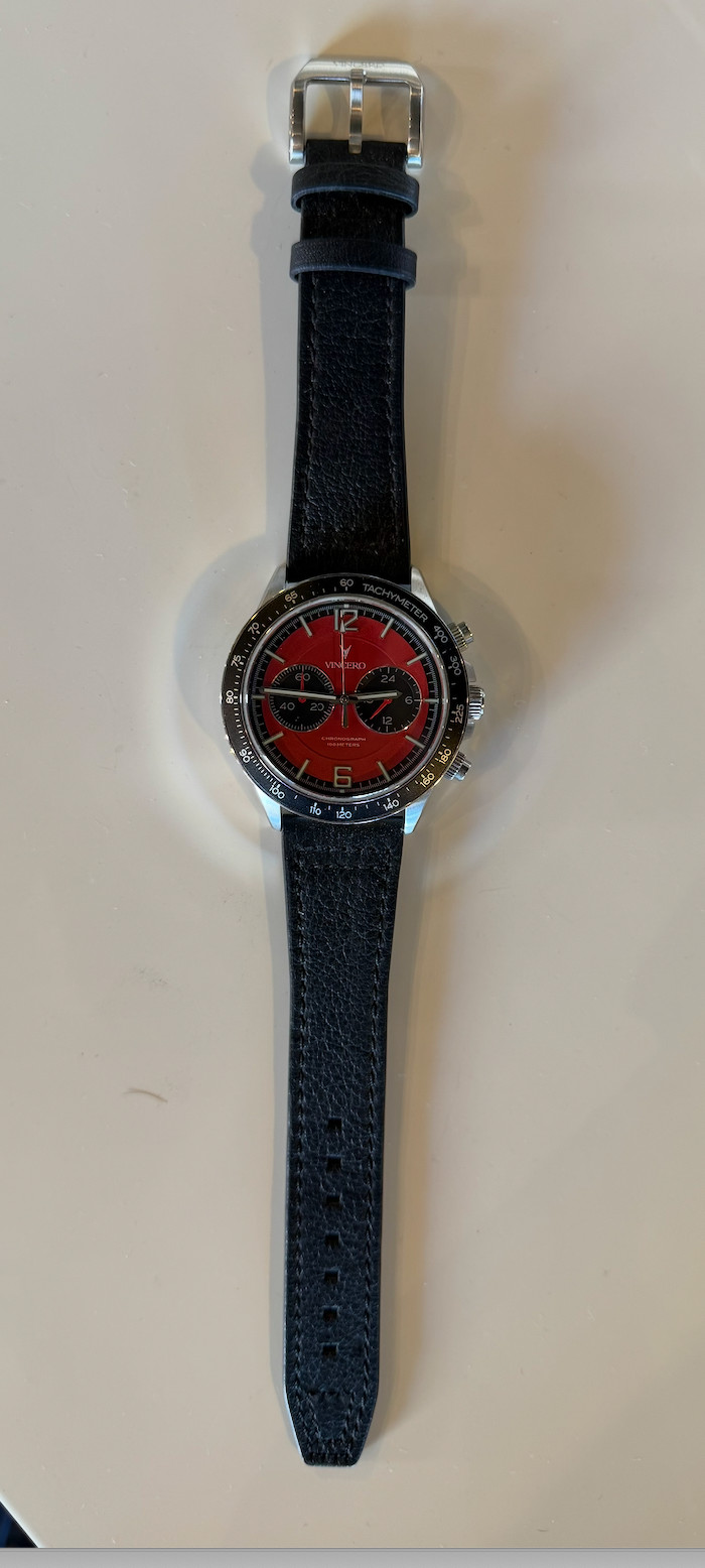 BRAND NEW VINCERO Apex Limited Edition Red Infrared Seiko VK64 Hybrid