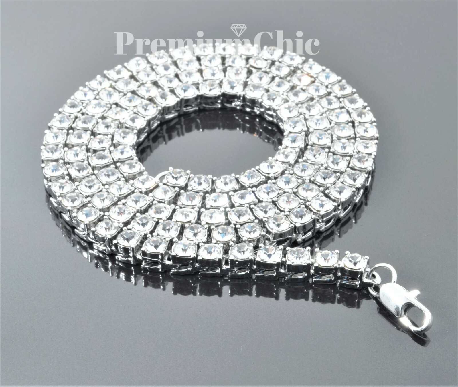 Tennis Chain + Miami Cuban Choker Hip Hop Men Gold / Sliver Plated CZ Necklace