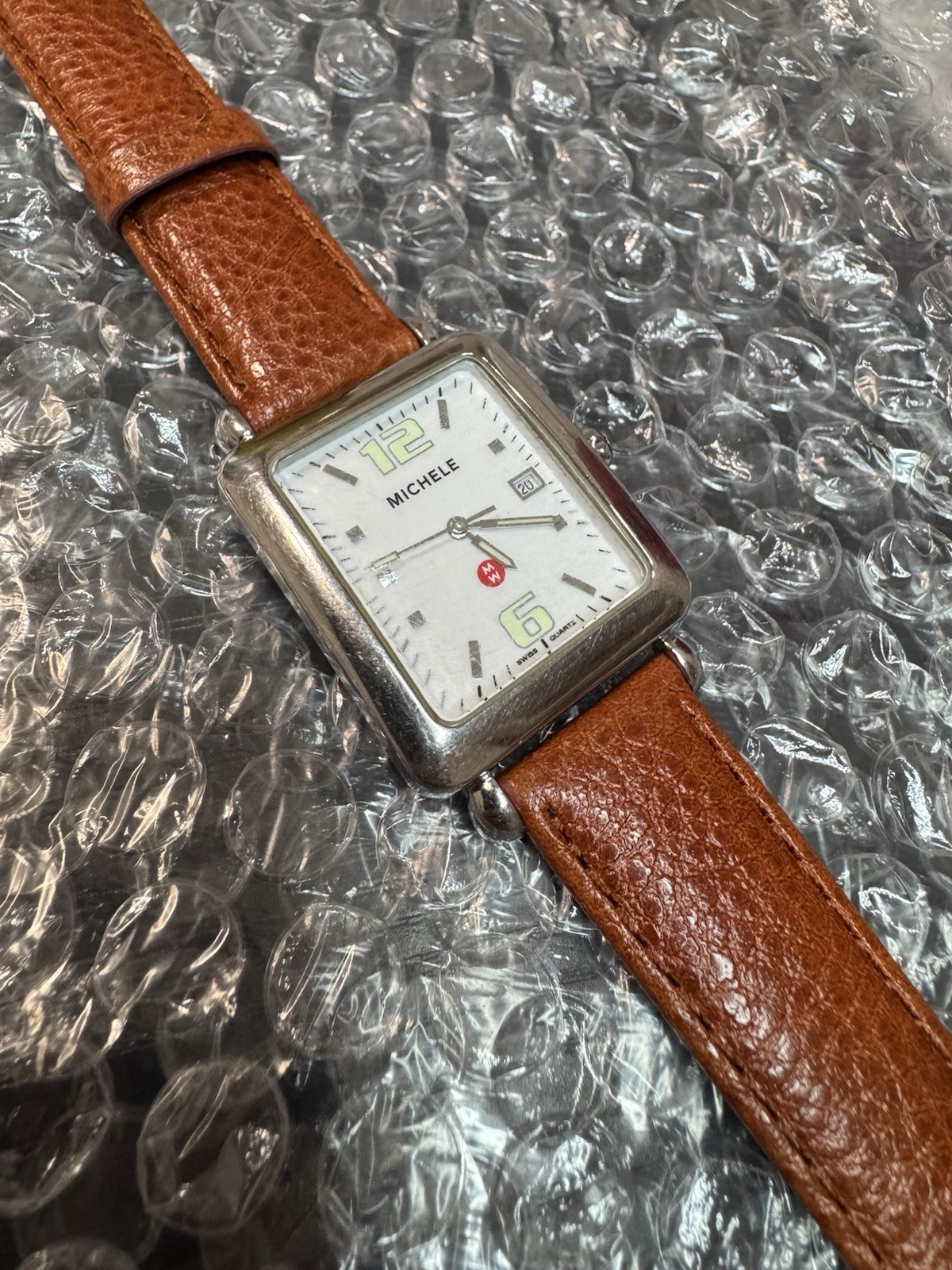 Nice Michele Ladies Estate Swiss Watch…Runs, New Band..Look/Read