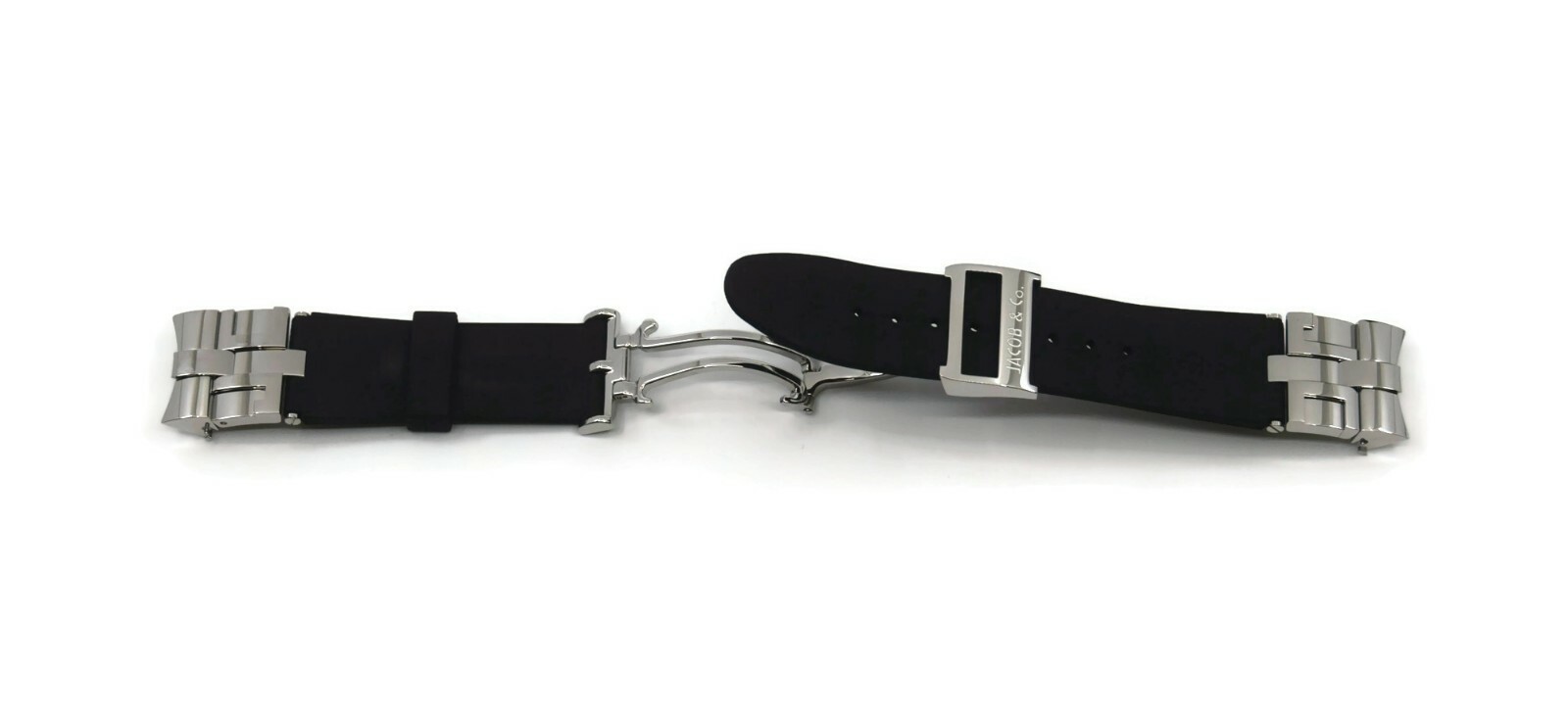 Jacob & Co OEM Black Rubber Strap 22mm