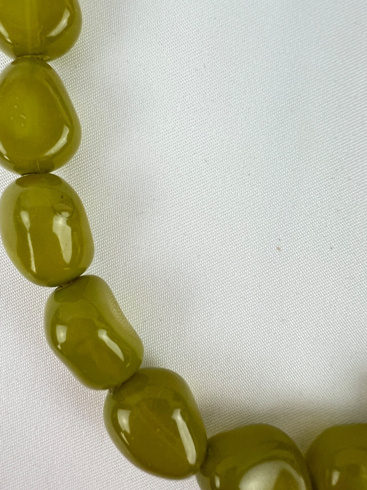 18″ Lime Green Natural Irregular Natural Stones Necklace Spring Summer