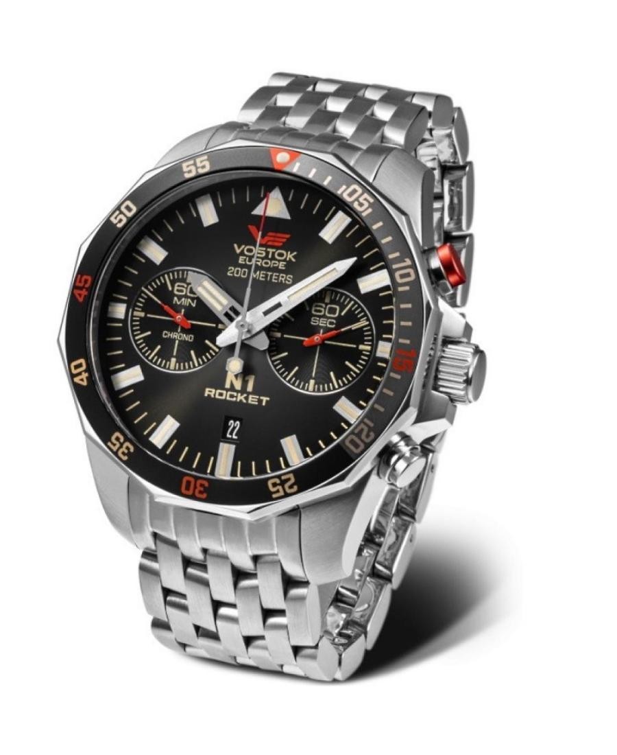 VOSTOK EUROPE Men Analog Quartz Casual Watch Classic Dress Black Dial Waterproof