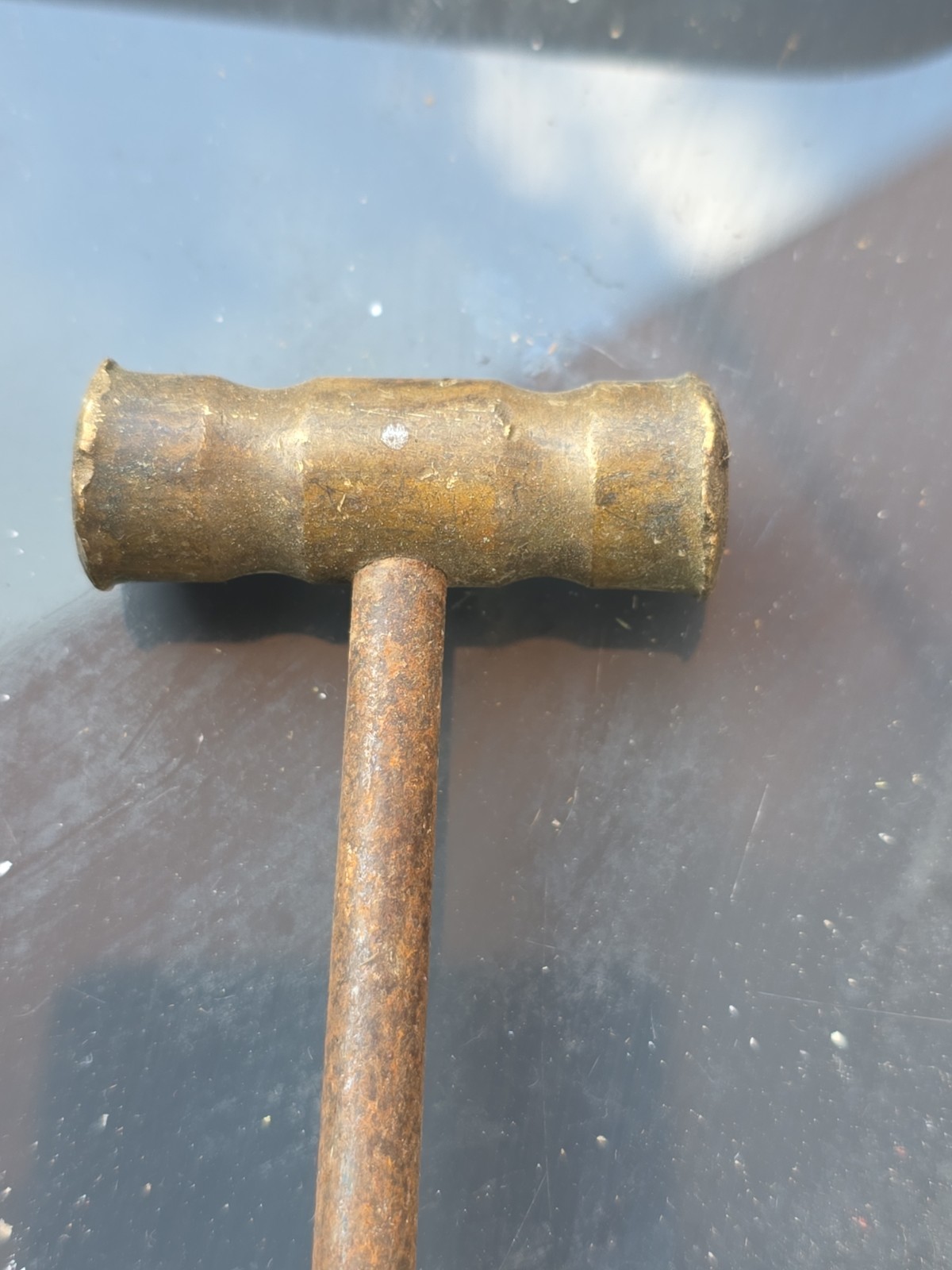 Vintage Brass Jeweler’s Hammer Wood Handle Watchmaker Tool Estate Find