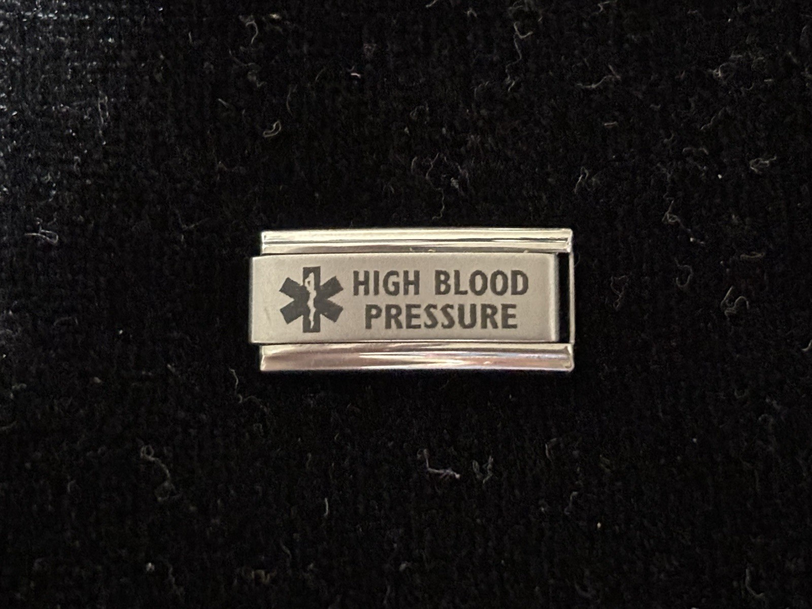 Medical Alert High Blood Pressure LASER SUPER-LINK ITALIAN CHARM K2020-2