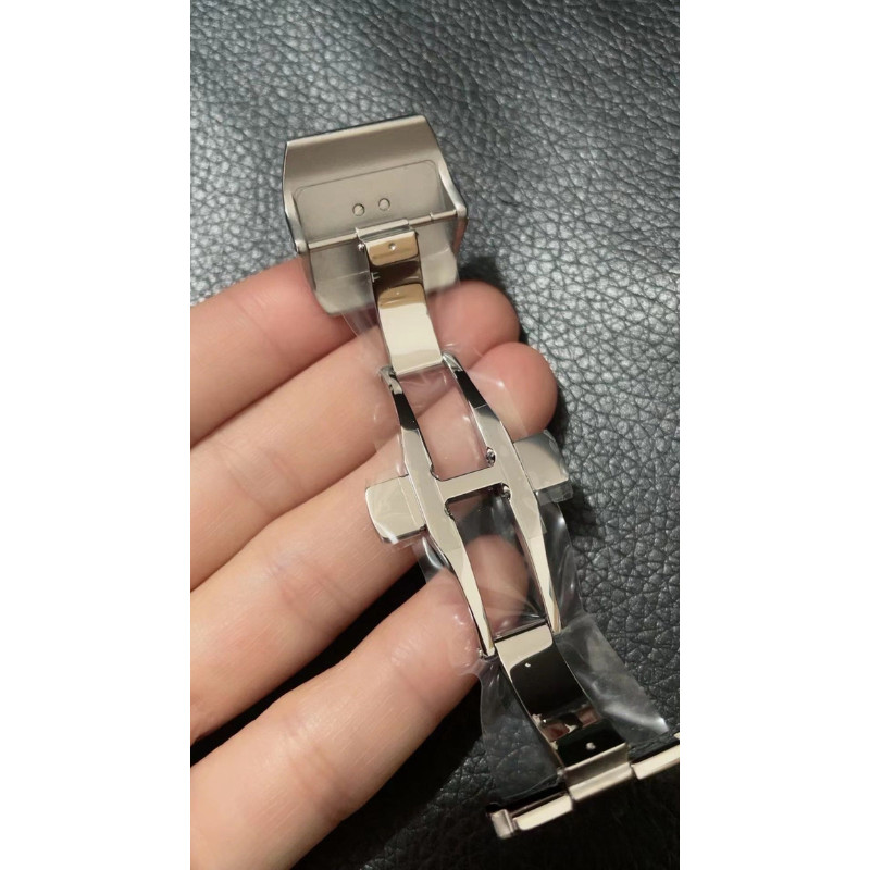 Fits Franck Muller Straps V45 SS Butterfly Folding Buckle Clasp 20mm
