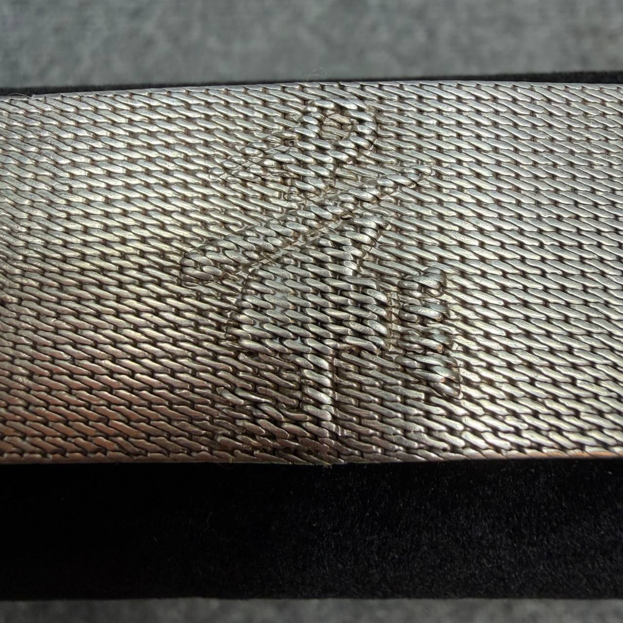 Peru 925 Sterling Silver Bracelet Andean Ethnic Mesh Vintage Plata