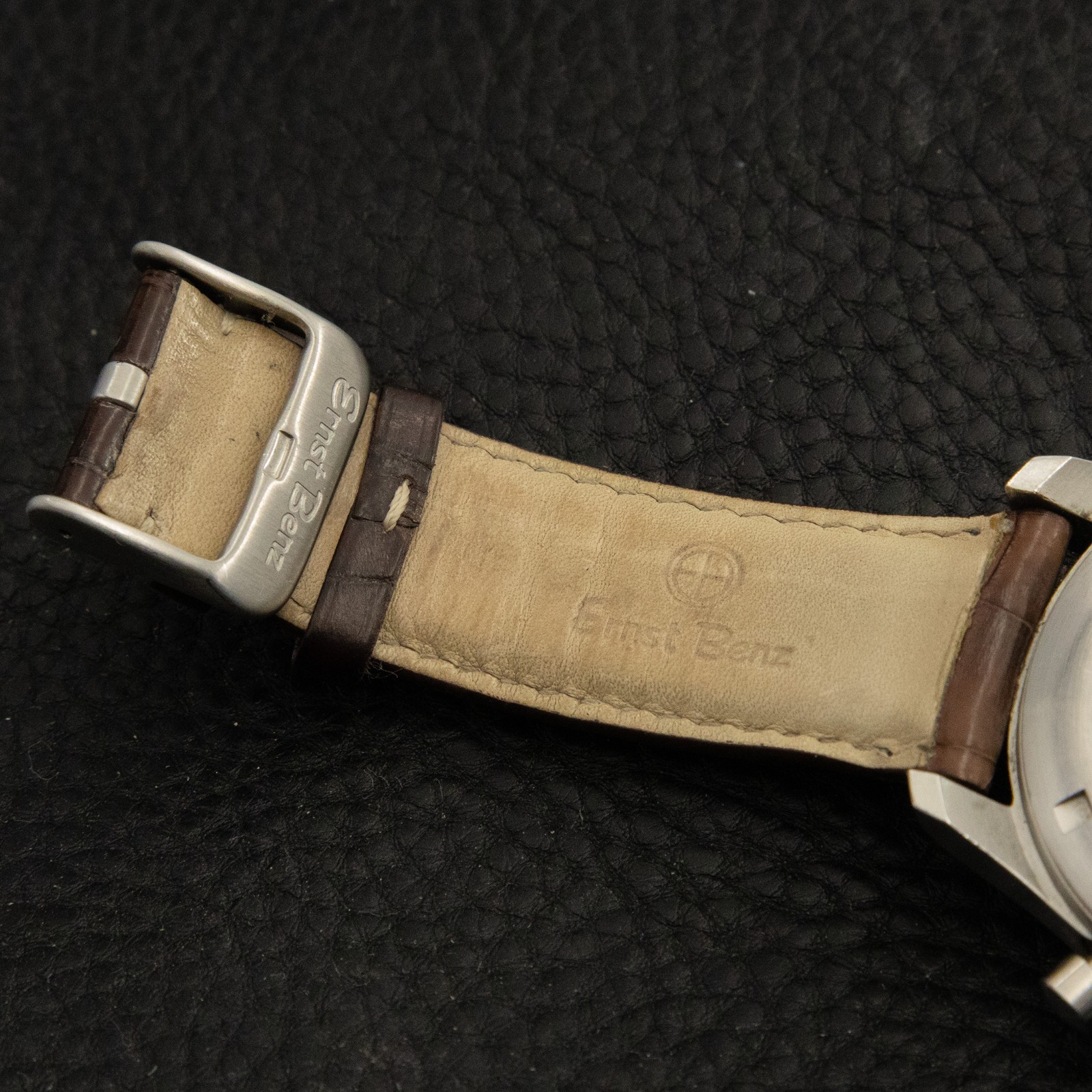 Ernst Benz 47mm ChronoScope GC10118 Parchment Dial Leather Strap – Rare