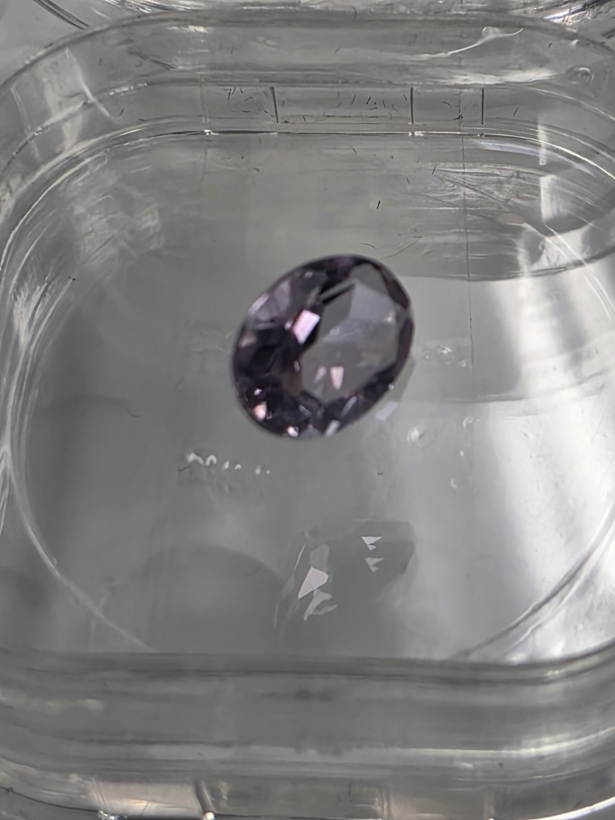 1.06 Carats 6×8mm Oval Cut Purple Amethyst Gemstone For Jewelry