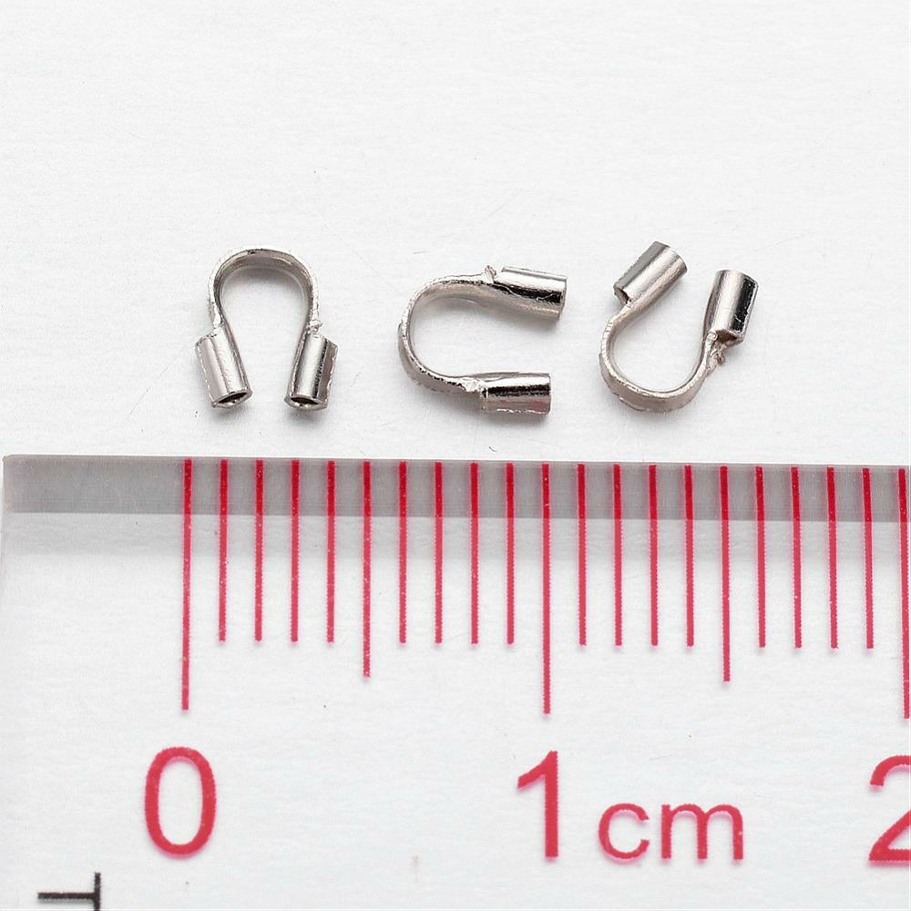 100 Brass Wire Guardian/Protectors Platinum Color Nickel Free.Buy more & Save