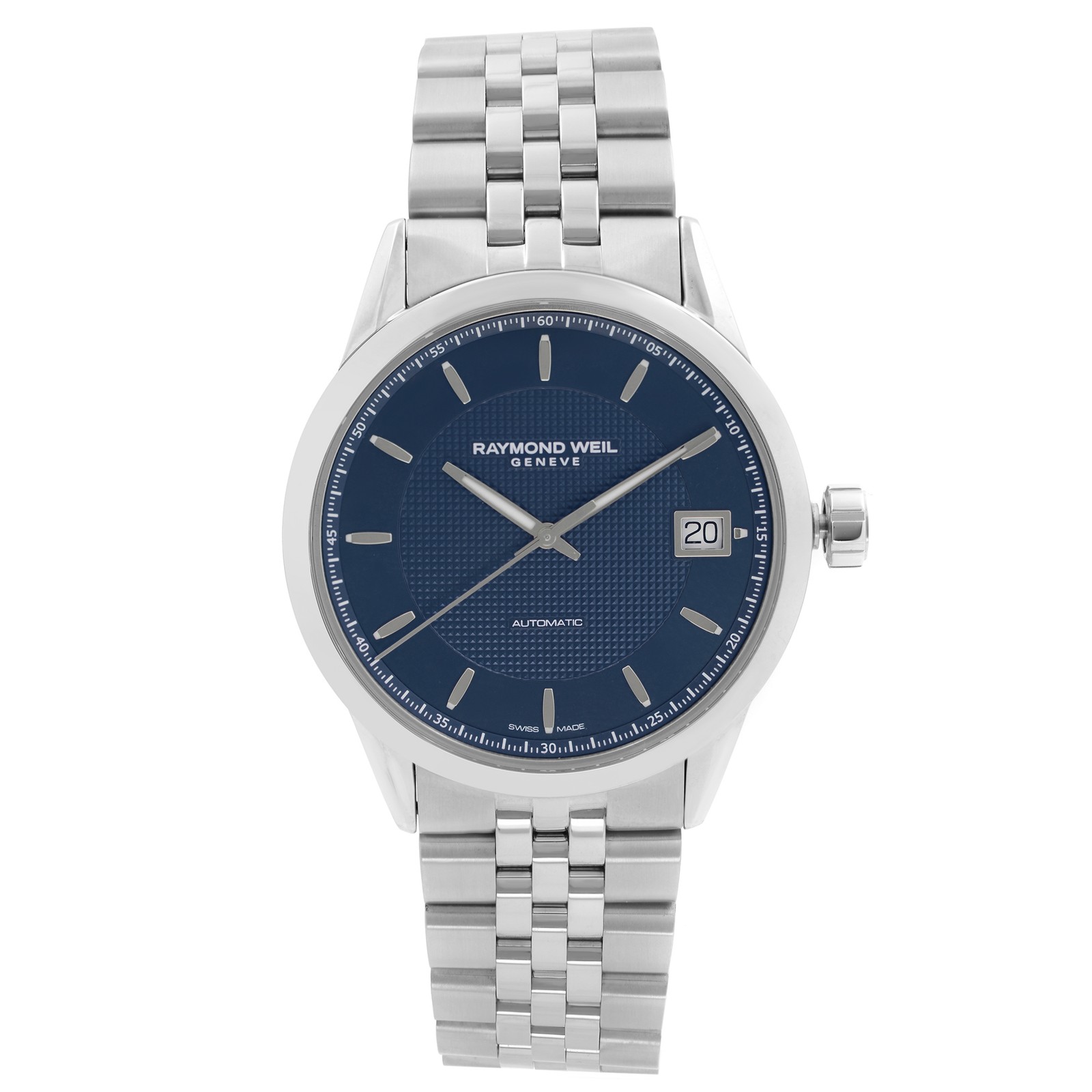 Raymond Weil Freelancer 42mm Steel Blue Dial Automatic Mens Watch 2740-ST-50021