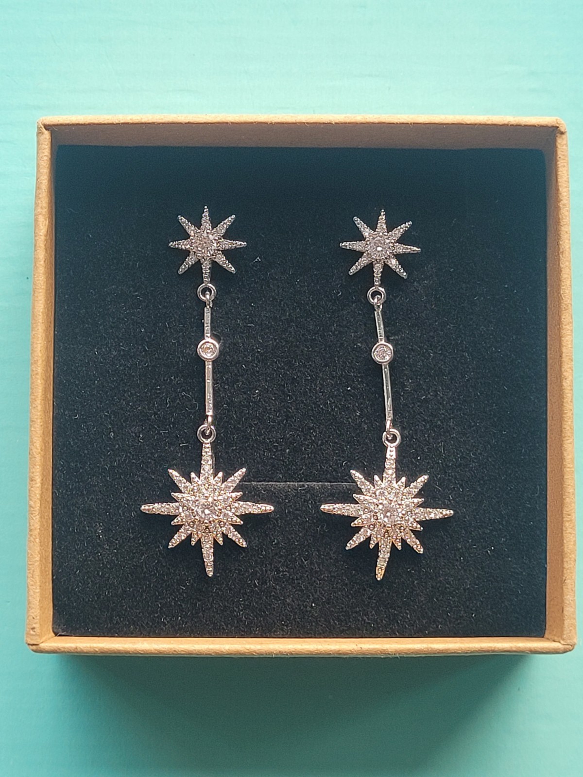 Catherine Princess of Wales Royal Replica Tsar starburst Drop earrings