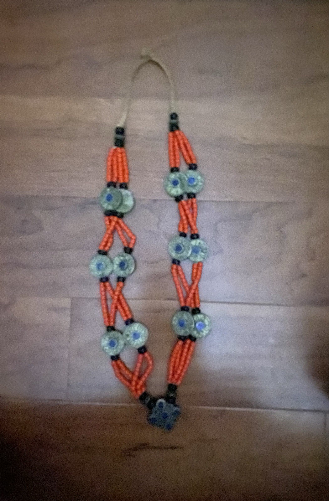Vintage Rare genuine Tajik wedding necklace from Central Asia