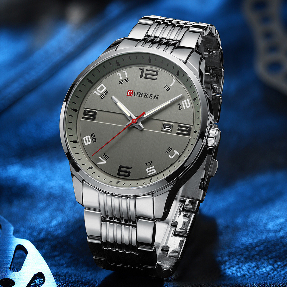 CURREN Men Quartz Watches Steel Watch Luminous Casual Business Male Wristwatch