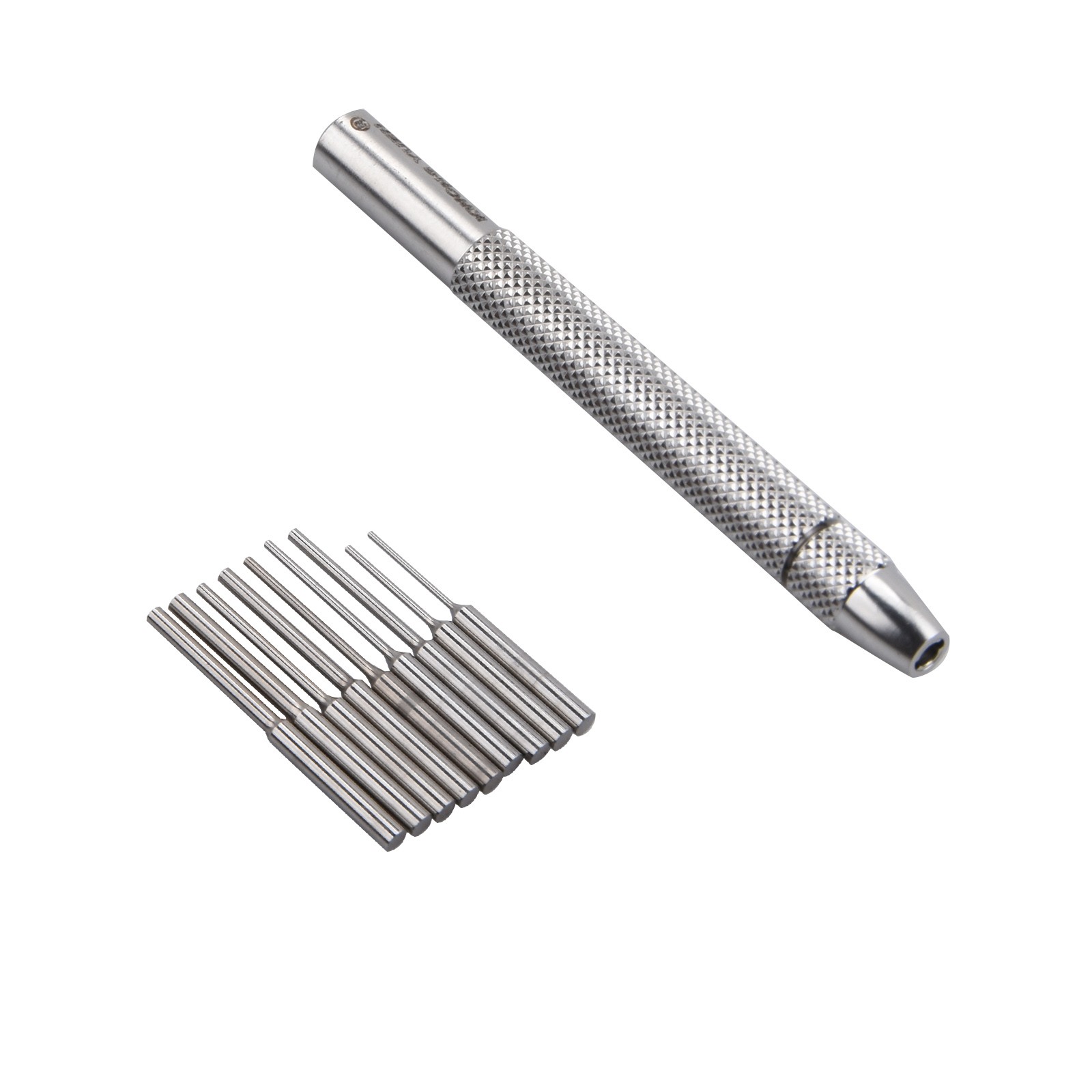 0.5mm-1.6mm Bit Stainless Steel Watch Bracelet Remover Pin Punch Tool 9 In 1