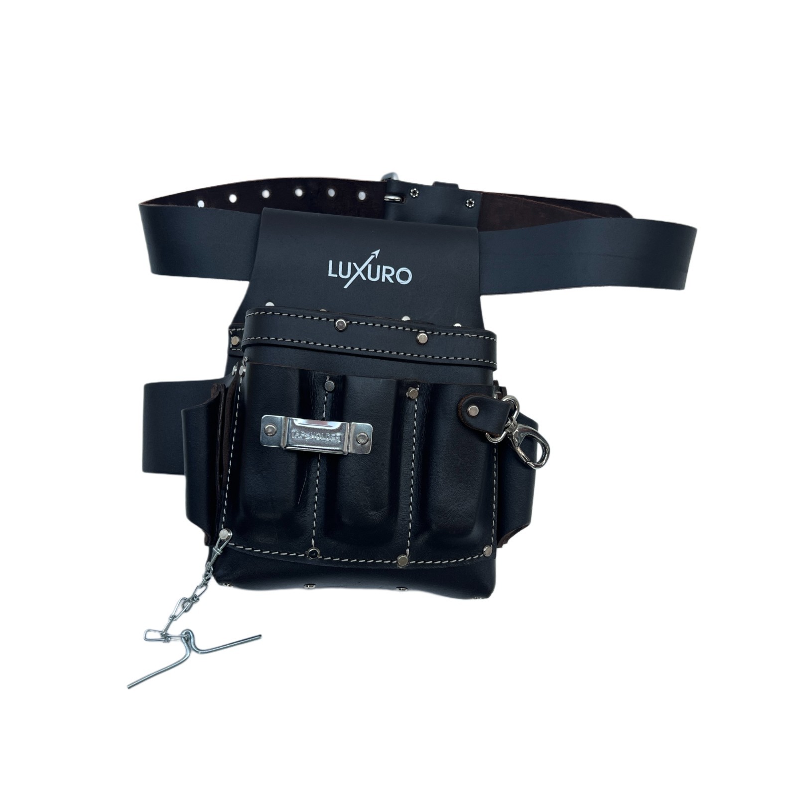 Electrician Leather Tool Pouch | Premium Full-Grain Leather | 10 Pockets