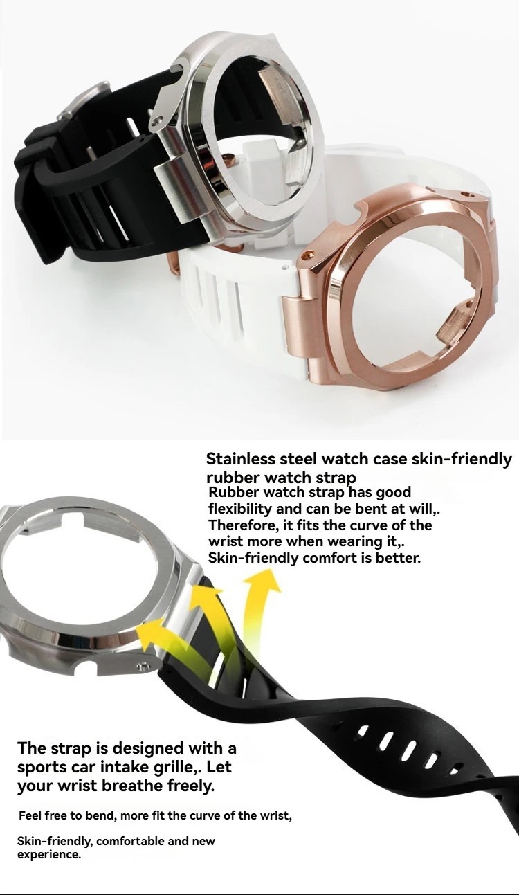 For Casio GA-2100 GA-2110GA-B2100 Nautilus Mod Kit GA2100 Steel Watch Case Strap