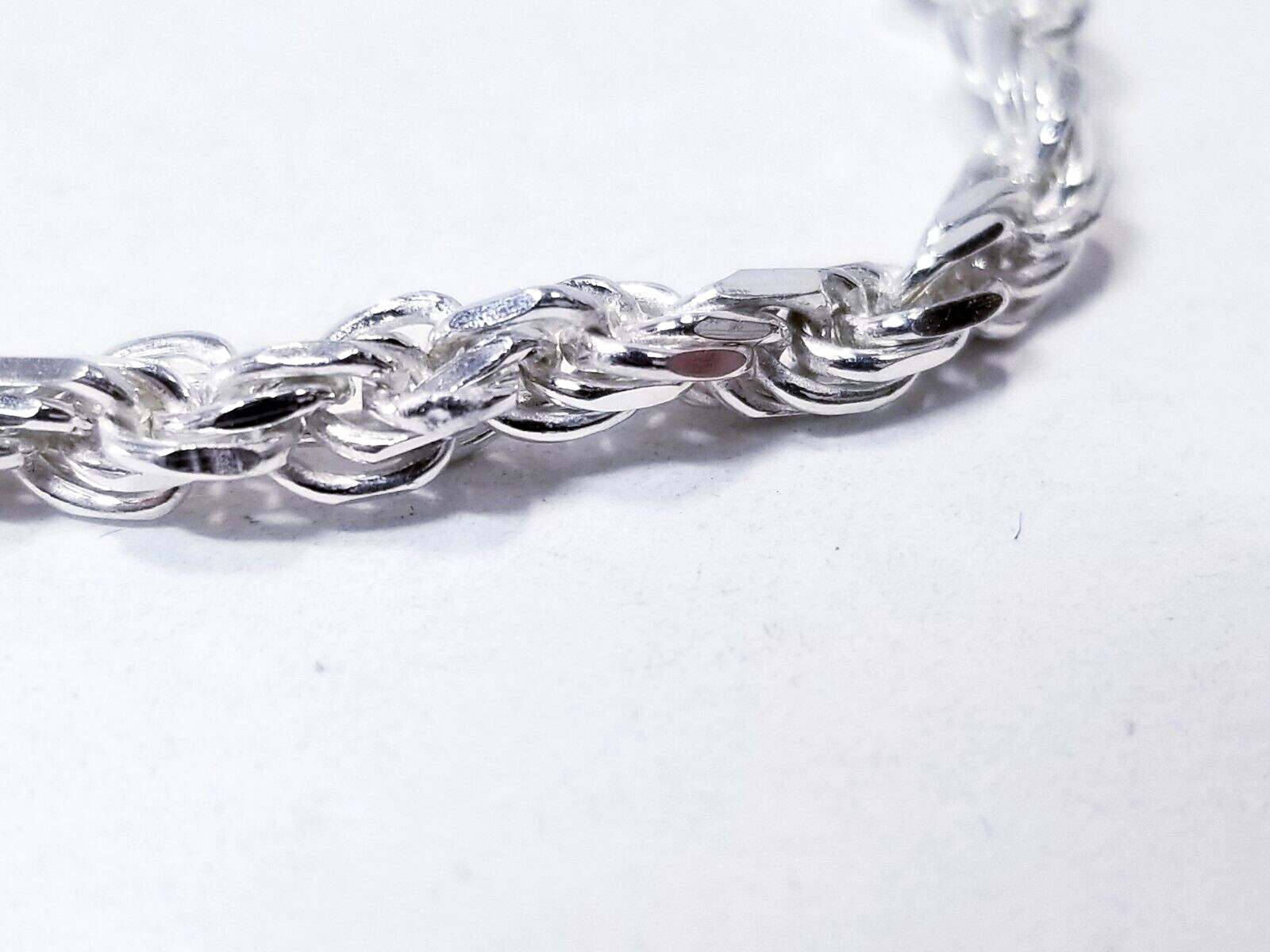 JCPenney Made in Italy Sterling Silver 3.75mm Solid Rope Chain 24″ Necklace