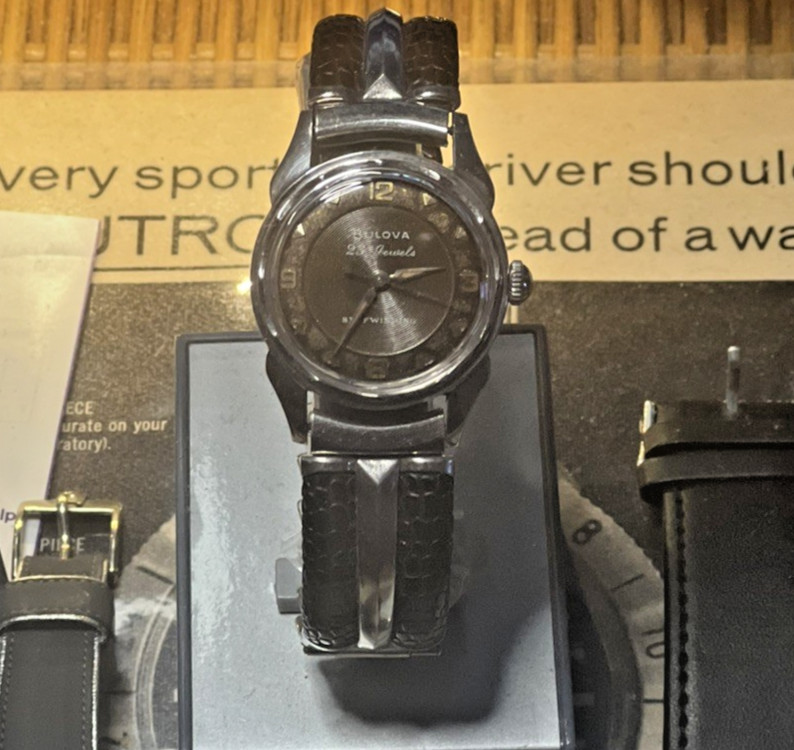 1959 Vintage Bulova 23 Jewel “M” Self Winding Bk Concentric Dial, SERVICED & Box