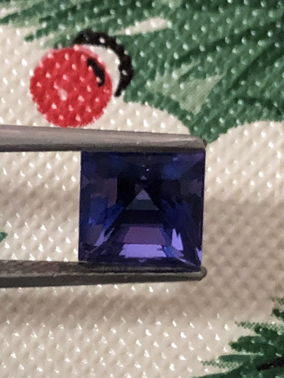 A Magnificient 4.12 Ct. Deep Blue Princess Cut Tanzanite (Rare Cut for this Gem)