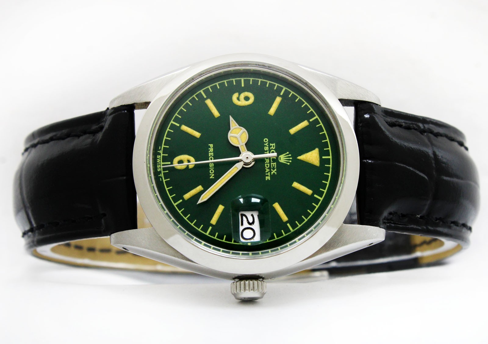 Vintage Rolex Oysterdate Precision Men 34mm Steel Men Watch Ref 6694