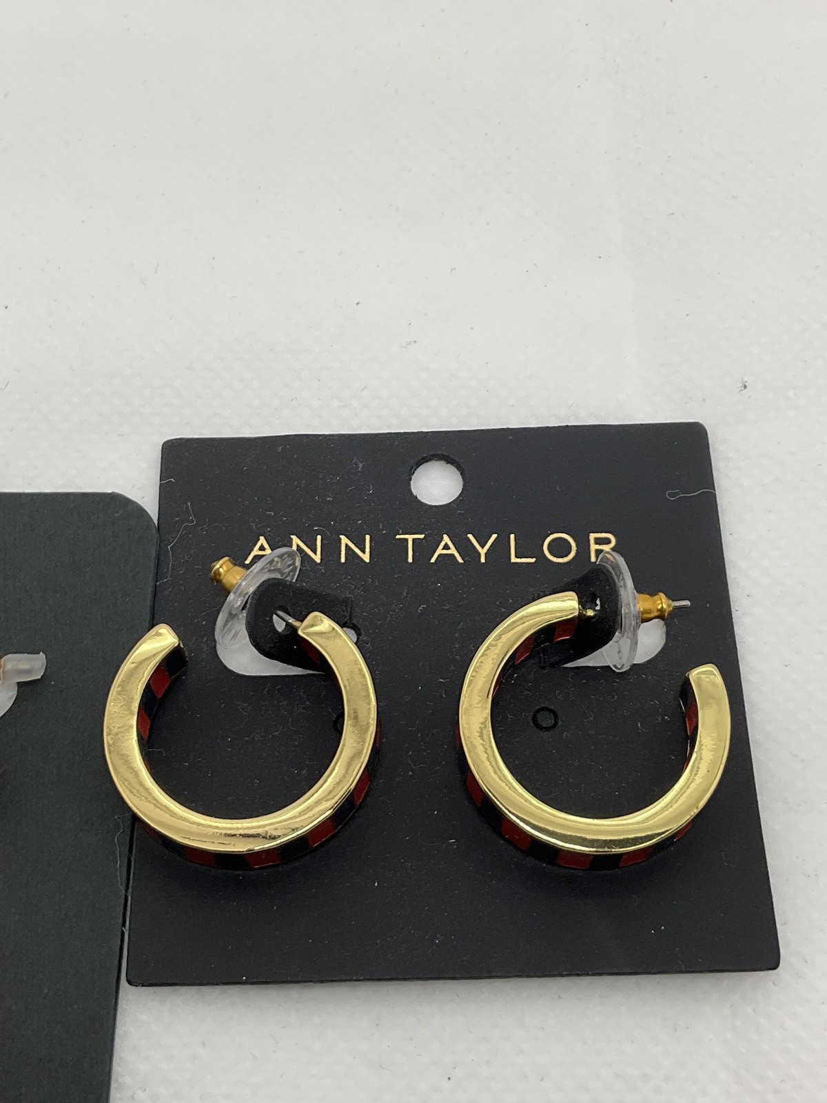 Ann Taylor J. Crew Gold Tone Hoop Earrings Jewelry Lot of 2 Pairs