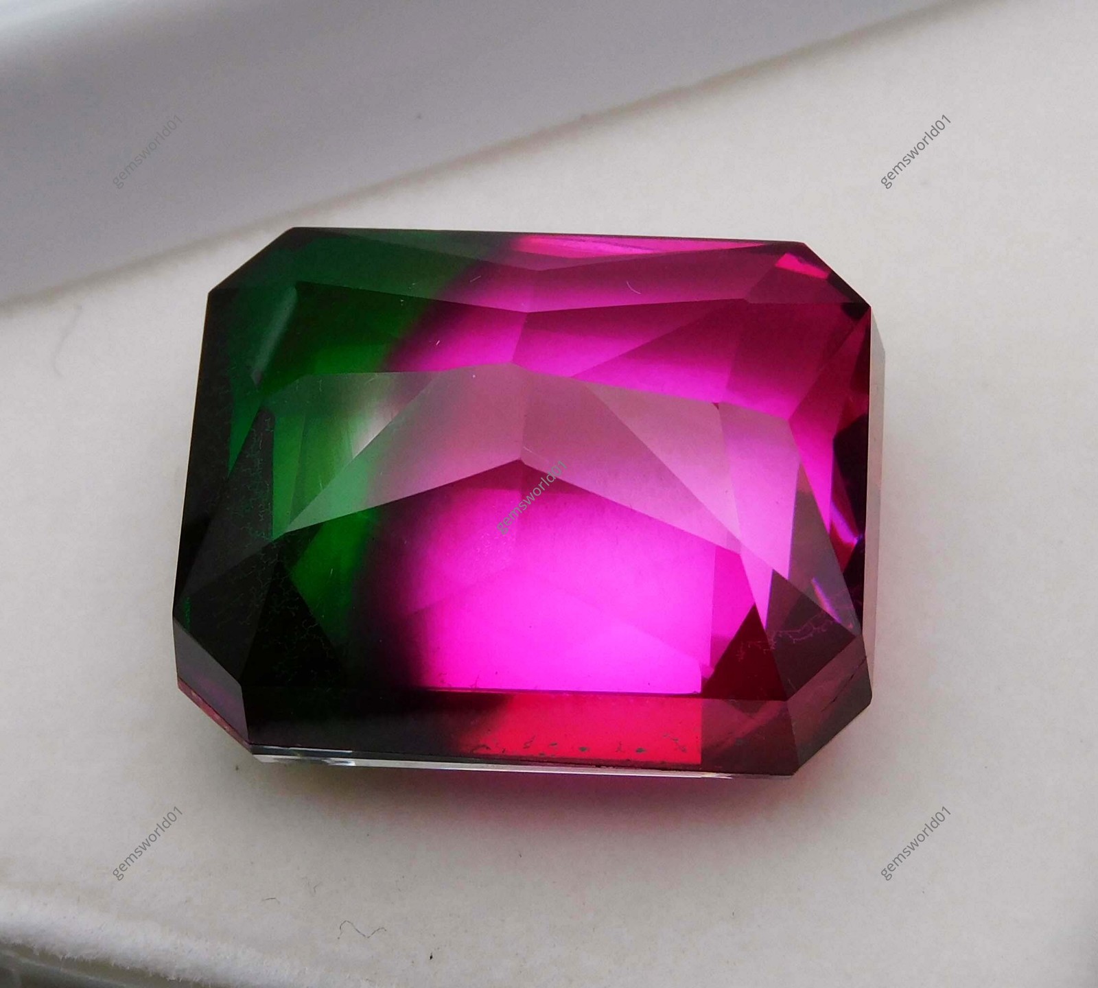 48 Ct Natural Pitambari Sapphire Excellent Emerald Cut Certified Loose Gemstone