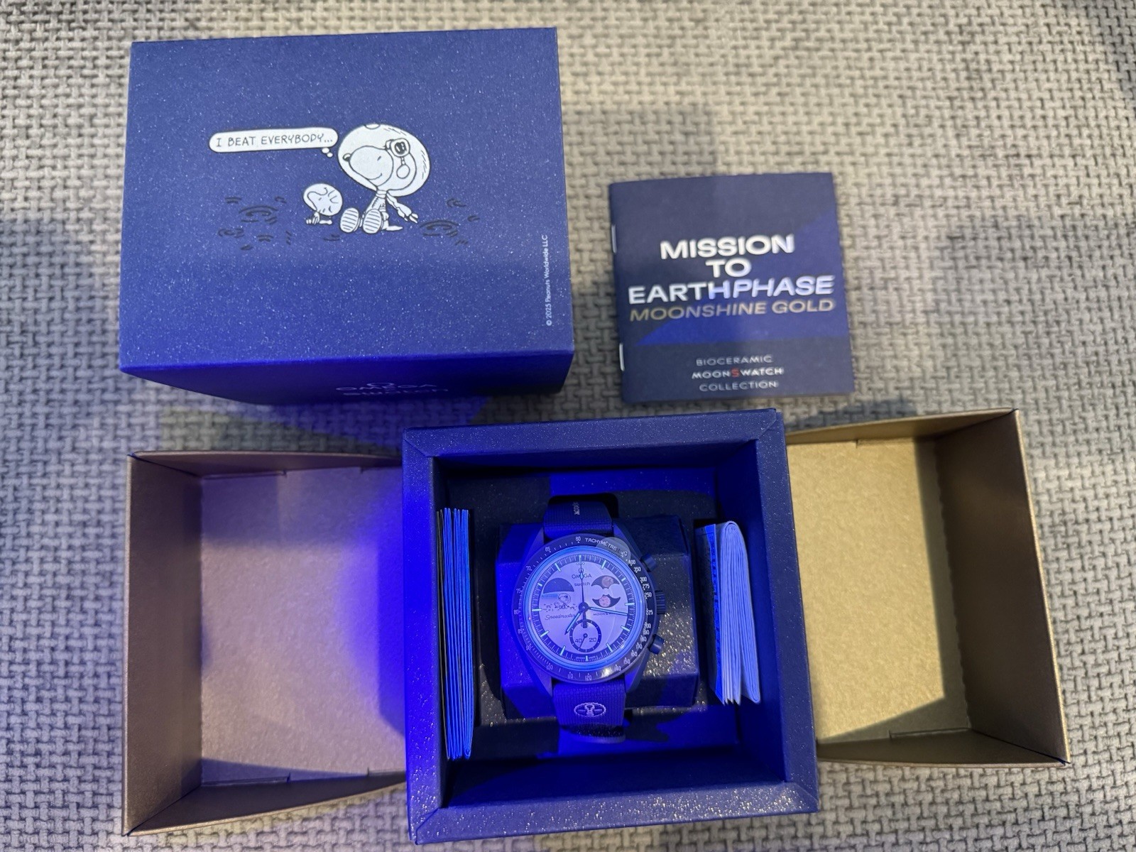 Swatch x Omega Watch MISSION TO EARTHPHASE – MOONSHINE GOLD