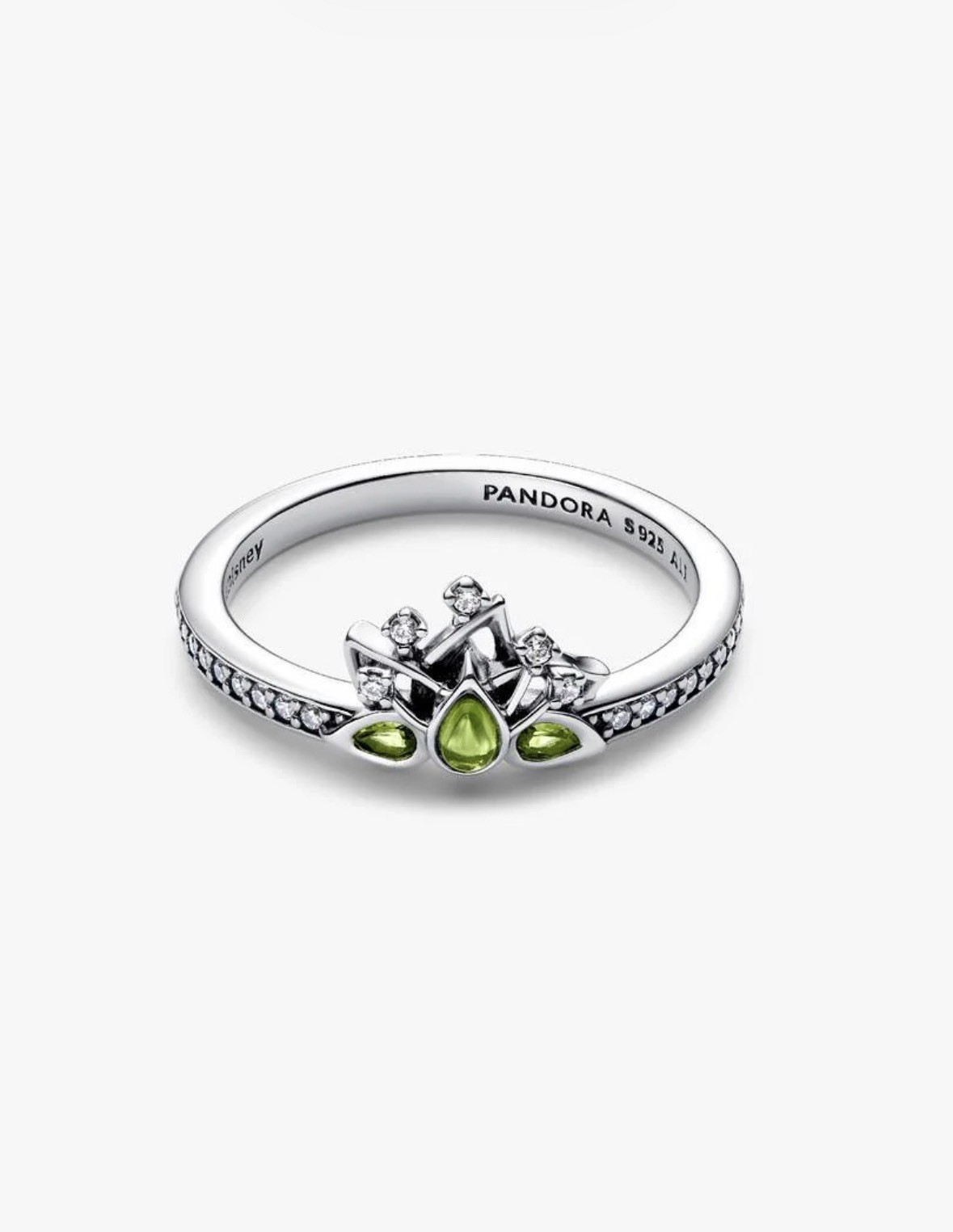 Pandora Disney Princess Tiana Ring 925 Sterling Silver Size 56 (7.5)