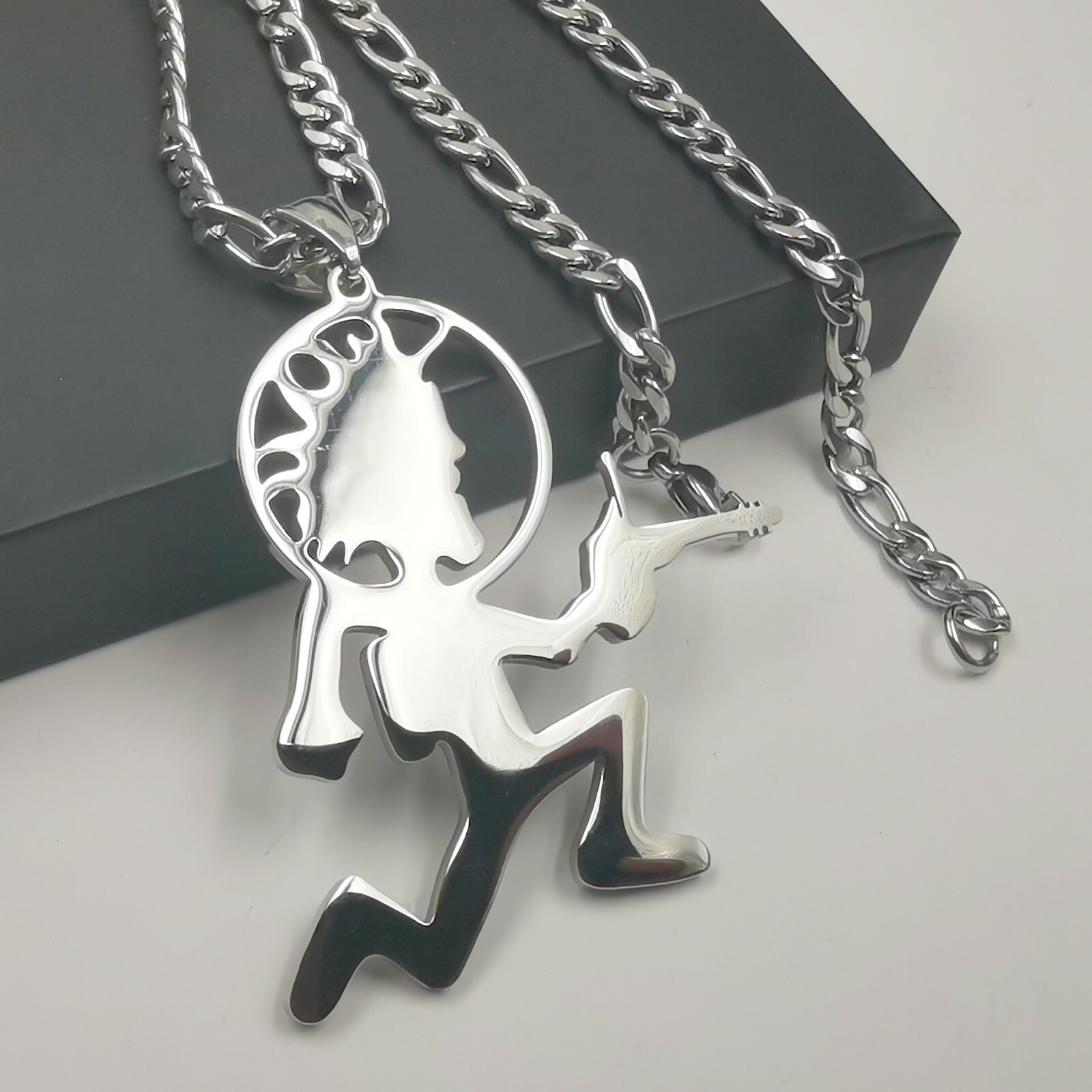 Juggalo Hip HOP ICED Hatchet Man Runner Pendant Charms Stainless Steel Necklace