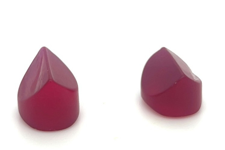 Red Flame Fusion Lab Created Lapidary Rubies 25cts