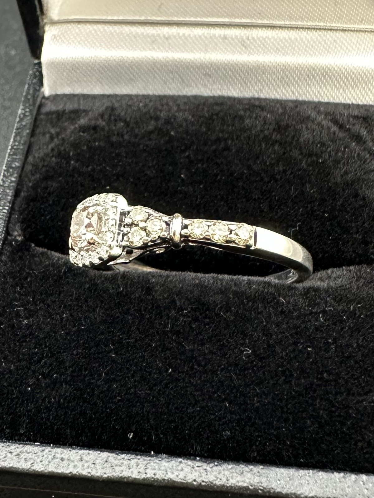 Le Vian 14k White Gold Chocolate Diamond Ring 3/8ctw 1.9dwt 3.0g