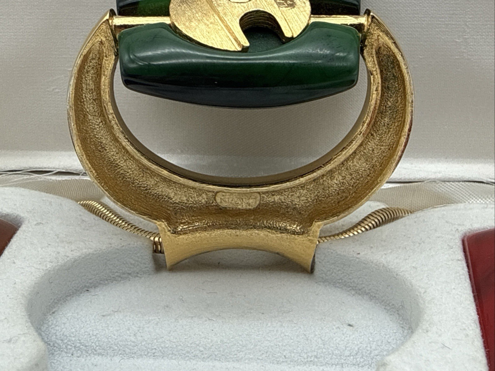 ICONIC 70’S LANVIN PARIS NECKLACE INTERCHANGEABLE LUCITE MODERN “KEIRA” PENDANT